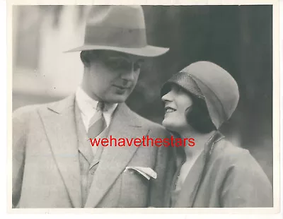 VINTAGE Pola Negri & Her Fiance 20s CANDID Publicity Portrait • $75.96