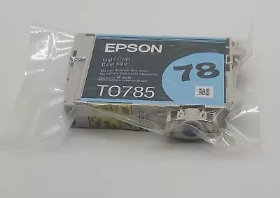 OFFICE Epson Ink Cartridge TO785 (78) Light Cyan  No Box Sealed • $12.99