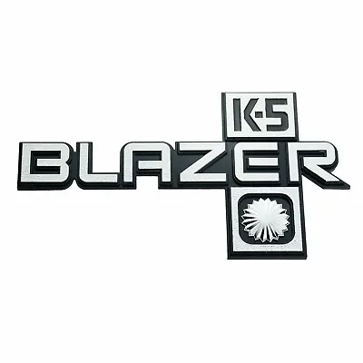 1Pc Blazer K5 Logo Fender Emblem For 81-88 Truck Badge 14051844 (Silver Balck) • $32.99