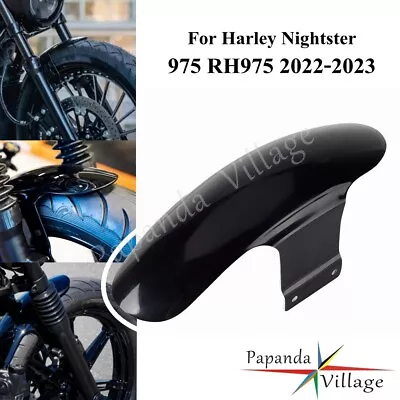 Motorcycle Black Front Fender Muguard Fairing Protector For Harley Nightster 975 • $111.48