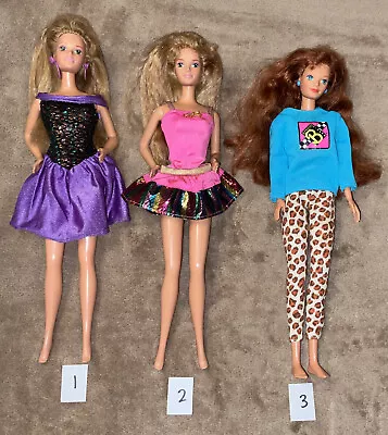 LOT OF 3 MIDGE DOLLS: (2) 1989 Barbie And The Allstars & (1) 1994 Hot Skatin • $28