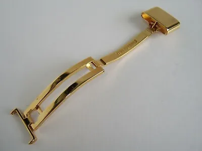 £6.99 • Buy GOLD PLATED S/Steel Deployment Watch Strap Folding Buckle Clasp For Omega 16MM