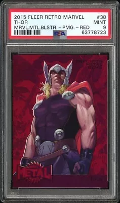 2015 Marvel Fleer Retro Thor Precious Metal Gems Red PMG /100 PSA 9 MINT • $228.19