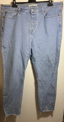 £2.99 • Buy Womens Blue Denim LEVI Jeans Wedge Skinny Size UK 20W