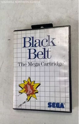 Vintage 1980s 1986 Black Belt Sega Master System Game W/Manual In Case • $9.99