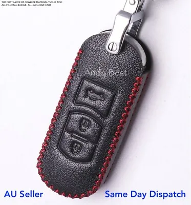 For Mazda 2 3 5 6 CX3 CX5 CX7 Car Key Case Cover Remote Geniue Leather • $17.99