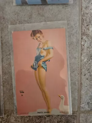 Mutoscope Card Pin Up Pretty Ducky  Moran (12) • $4.95