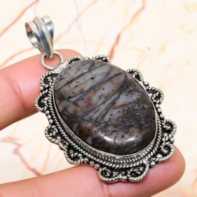 $3.99 • Buy Picasso Jasper Gemstone Handmade Gift Jewelry Pendant 2.36  V949