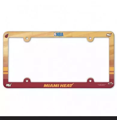 Miami Heat Plastic License Frame [NEW] NBA Tag Auto Car Plate Truck NBA • $13.95