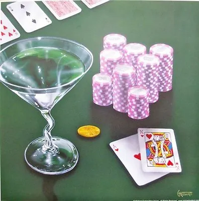 Poker Chips Big Slick Michael Godard Limited Edition Artist Proof Canvas • $599