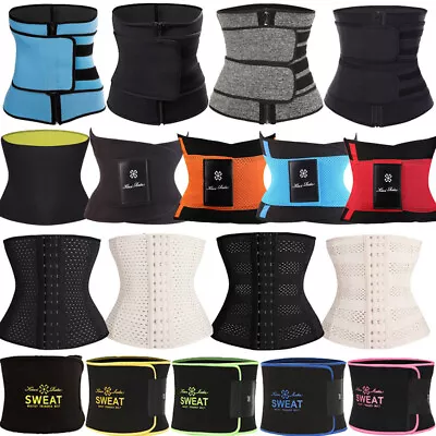 Hot Waist Trainer Cincher Sauna Sweat Belt Sport Body Shaper Men&Women Slim Belt • £6.79