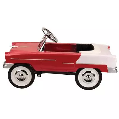 Retro Tri-Five 1955 Fits Chevy Steel Metal Pedal Car Red • $276.99