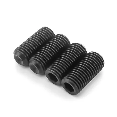 2# 4# 6# 8# 10# 1/2  Allen Key Grub Screw Cup Point Socket Screws Black UNC UNF • £85.67