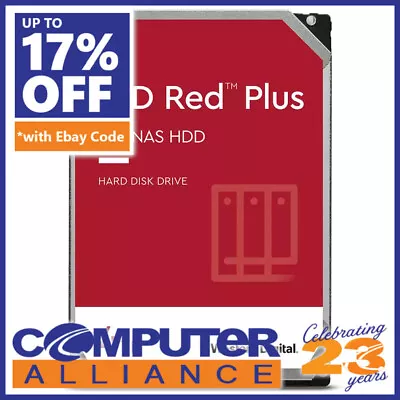 4TB WD 3.5  SATA 6Gb/s Red Plus HDD PN WD40EFPX • $199