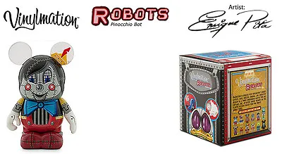 New Disney Vinylmation 3  Robots Series PINOCCHIO BOT W/Box 1 2 4-Ships Same Day • $9.95