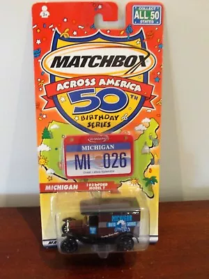 MATCHBOX 50th BIRTHDAY SERIES - ACROSS AMERICA - MICHIGAN - 1921 FORD MODEL T • $3.99