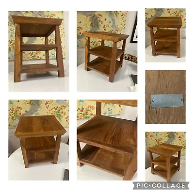 $275 • Buy Teak End Table Arts & Crafts Mission Style By C.G. Sparks 18” Tall X 15”W X 15”W