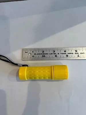 Yellow Plastic Small Mini LED Flashlight. 3 AAA Battery 1 Watt • $2.60