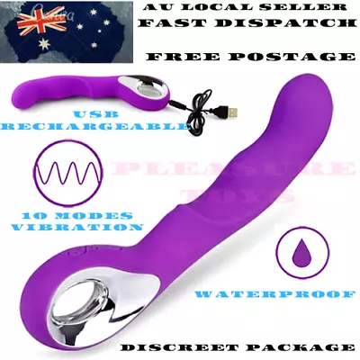 Loop Rabbit Vibrator USB Gspot Dildo Wand Clit Stimulator Massager Women Sex Toy • $24.99