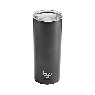 BYO 5212988 Tumbler Stainless Steel Insulated BPA Free 20 Oz - Metallic Gunmetal • $13.99