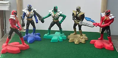 Lot Of 5 Power Rangers Super Samurai 2012 McDonalds Figures Green Gold Blue Red • $20.99