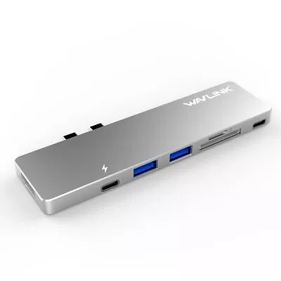 Wavlink 7-IN-1 4K HDMI USB-C Hub Adapter DongleAluminum Mini Dock • $29.99