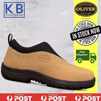 Oliver 34615 Steel Toe Cap Safety Wheat Slip On Work Boots Brand New • $148.90