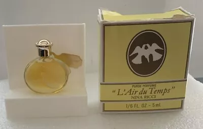 VINTAGE NINA RICCI L' AIR DU TEMPS PURSE PERFUME 1/6 Fl Oz NR7313 • $9