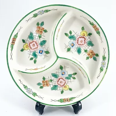 VTG Moriyama Mori-Machi Relish Candy Dish Hand Painted Japan 3 Divided Sections  • $14.66