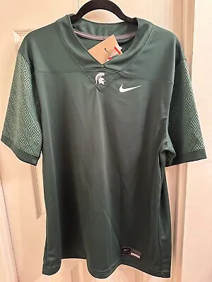 Michigan State Spartans Nike Football Jersey Mens Size Large NWT • $54.99