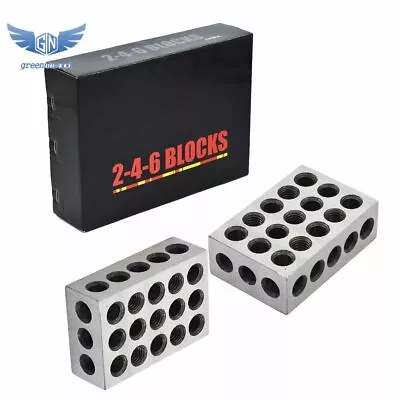 1 Matched Pair 2-4-6 Blocks 23 Holes .0002  Machinist Precision 246 Jig • $72.50