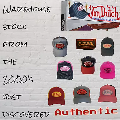 Von Dutch 100% Authentic Trucker Hats - RARE 20YR OLD FIND - FREE SHIPPING • $30