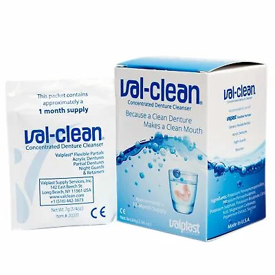 Val-Clean Concentrated Denture Cleaner 1 - 12 Month Supply For Valplast Denture • £35.99