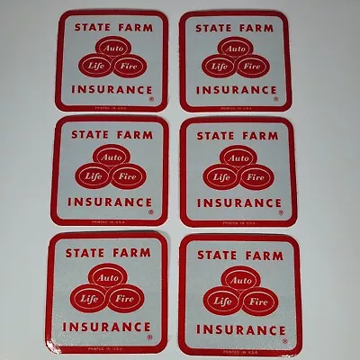 Vintage State Farm Insurance Reflective Bumper Stickers Lot Of 6 Promo Marketing • $2.67