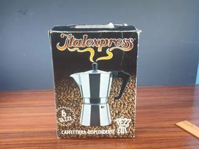 Pezzetti Italexpress Moka Pot Stove Top Coffee Maker - 3 Cup Silver Open Box • $9.74