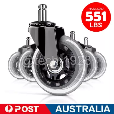 5/10 PCS Rollerblade Office Desk Chair Wheels Replacement Rolling Caster 3 Inch • $34.22