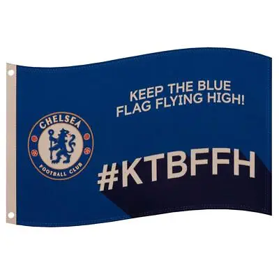 Chelsea FC Keep The Blue Flag Flying High Slogan Flag TA8924 • £13.59
