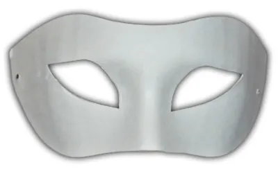 2 X Half Face Mask Paint Plain Masquerade Venetian Fancy Dress Party Decorate UK • £9.67