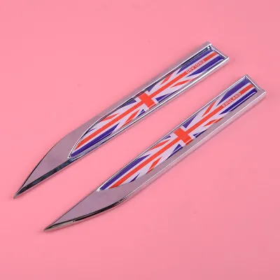 2x England UK Flag Style Car Side Fender Emblem Decal Sticker Badge Iem • £5.80