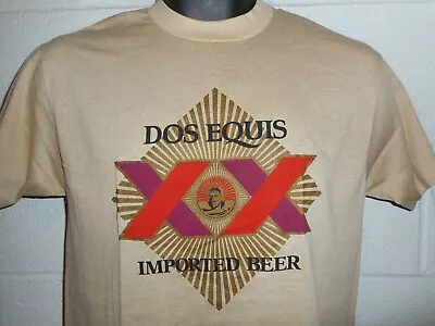 Vintage 80s Dos Equis Imported Beer T-Shirt Fits Small • $16.99