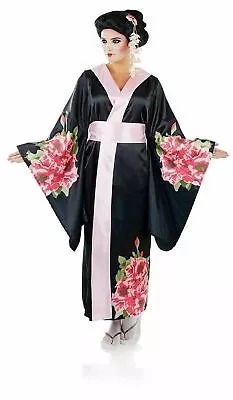 Womens Geisha Girl Costume S - XXL Ladies Japanese Kimono Oriental Fancy Dress • £30.99