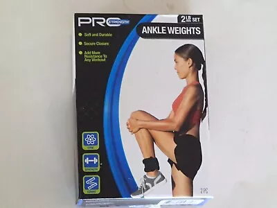 PRO STRENGTH 2lb Set ANKLE WEIGHTS NEW NIP Core Strength Toning Resistance • $5