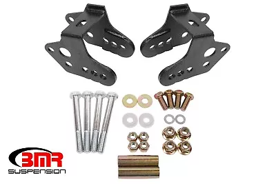 BMR CAB740H Hammertone 79-04 Mustang Control Arm Relocation Brackets Bolt-on • $139.95