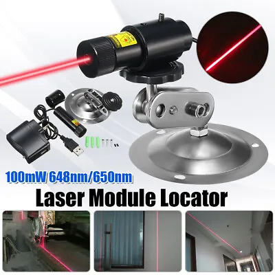 648nm/650nm 100mW Industrial Red Laser Line Generator Module Locator Locating • £35.63