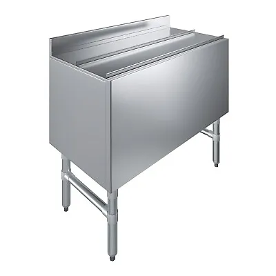 19  X 36  Stainless Steel Ice Chest With Sliding Lid - Large Ice Bin • $655