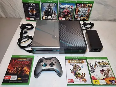 $290 • Buy Limited Edition HALO 5 Guardians XBOX One 1Tb Console + Controller + 7 Games