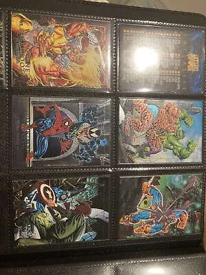1992 Marvel Masterpieces Battle Spectra Etch Set 5 Original Chase Cards • $65