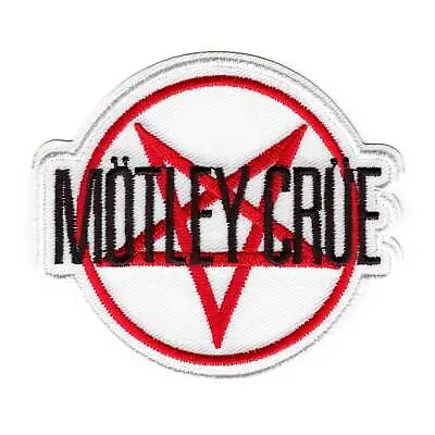 Official Motley Crue Patch Red Pentagram Logo Embroidered Iron On • $10.99