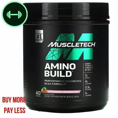 Muscletech Amino Build Strawberry Watermelon 20.92 Oz (593 G) • $37.99