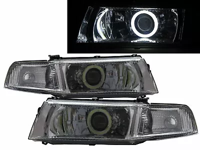 LANCER 1998-2001 Sedan 4D COB Projector Headlight Chrome For Mitsubishi LHD • $485.09